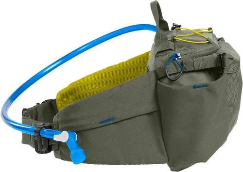 Vista 4 de CamelBak M.U.L.E. - Cangurera de hidratación con depósito lumbar de 50 onzas, transporte estable y almacenamiento inteligente para bicicleta
