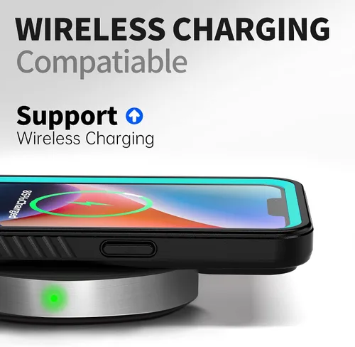 Vista 6 de BEASTEK Funda impermeable para iPhone 14 Plus, funda subacuática a prueba de golpes y polvo, serie FSN con protector de pantalla integrado con verde