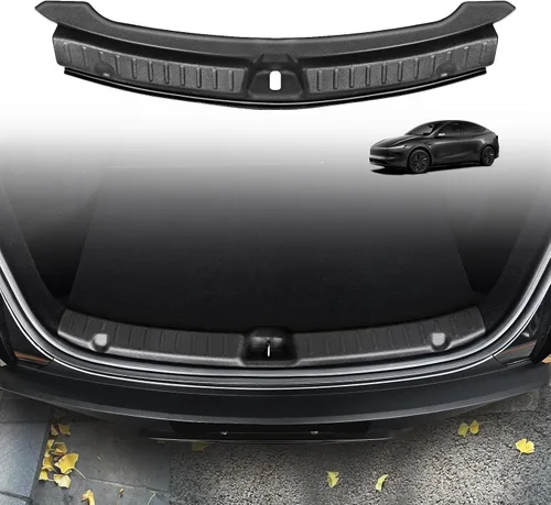 Vista 8 de BestEvMod 2026 2025 2024 Tesla Model 3 Actualización Protector de Parachoques Trasero y Cubierta del Umbral del Maletero Guardas de Parachoques
