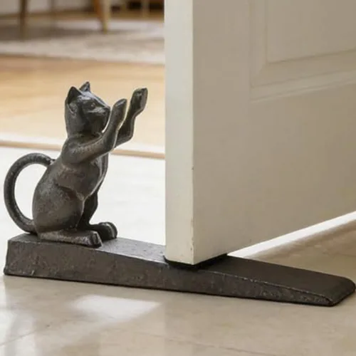 Vista 8 de YukaBa Home Locomotion - Tapón para puerta de gato, color negro