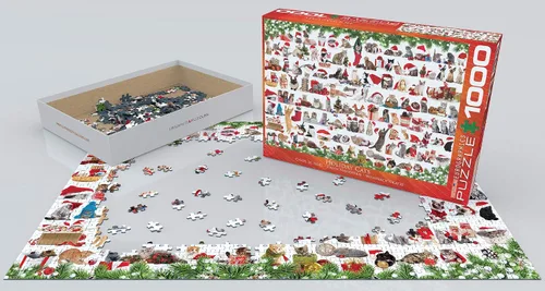 Vista 3 de Gatos navideños