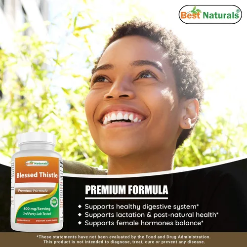Vista 4 de Best Naturals Cardo bendito 800mg y semilla de fenogreco 610 mg