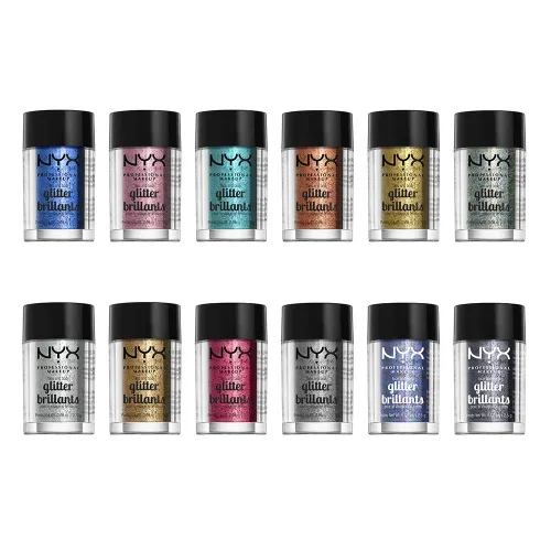 Vista 4 de NYX PROFESSIONAL MAKEUP Purpurina facial y corporal, azul