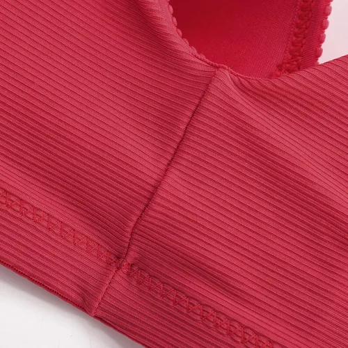 Vista 44 de Brasier sin aros para mujer, brasier sin aros, cómodo brasier sin varillas, ropa interior diaria