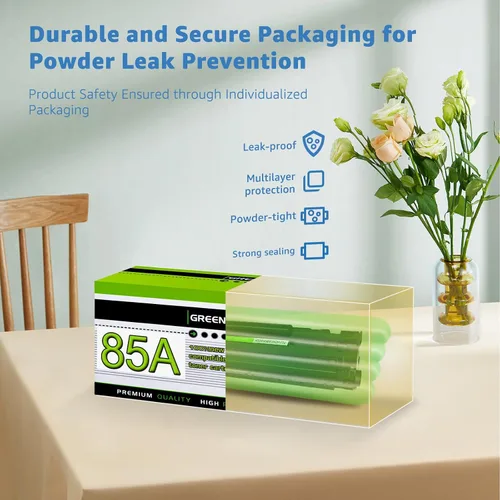 Vista 5 de greencycle Paquete de 2 cartuchos de tóner compatibles con 85A CE285A para HP 85A