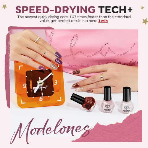 Vista 3 de modelones Juego de esmaltes de uñas de 12 colores, rojo burdeos, Año Nuevo 2025, juego de esmaltes de uñas champán dorado con purpurina rojo oscuro