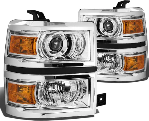 Vista 14 de DNA MOTORING HL-HPL-CSIL14-BK-AM Conjunto de faros delanteros, lado del conductor y del pasajero HPL-BKAM