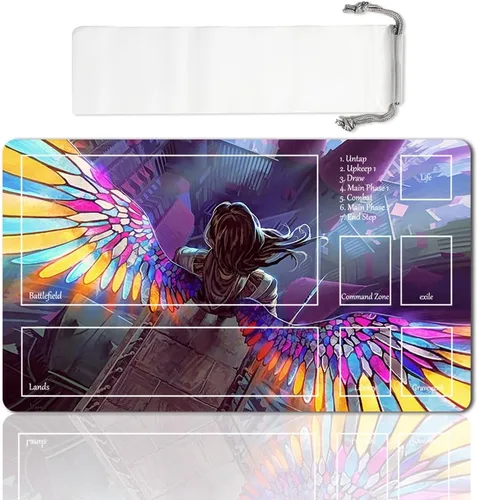 Vista 21 de Juego de mesa MTG Playmat Games Tamaño 60X35 cm CCG Compatible para TCG RPG CCG Play Mats (Ajani Steadfast-Zone)
