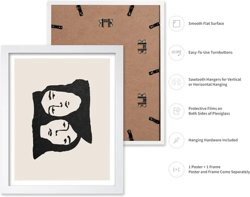 Vista 43 de Poster Master Faces Poster - Retro Women Print - Portrait Art - Sketch Illustration - Abstract Artwork - Woman Design - Chic Boho Design - Great