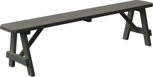 Vista 84 de Furniture Barn USA Pine - Banco tradicional de 2 pies, color negro