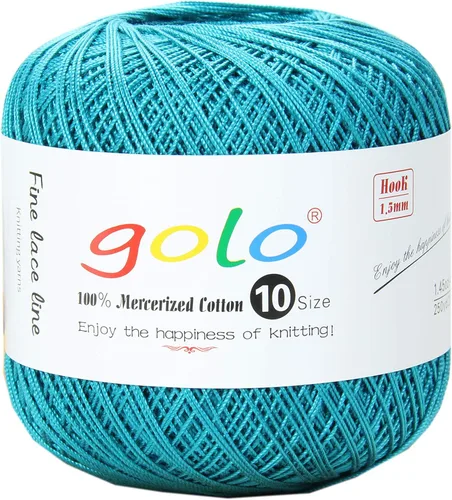 Vista 57 de Golo - 3 bolas de hilo de ganchillo tamaño 10, hilo de crochet para tejer a mano 102