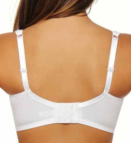 Vista 4 de QT Intimates Sujetador de enfermería de algodón moldeado para mujer