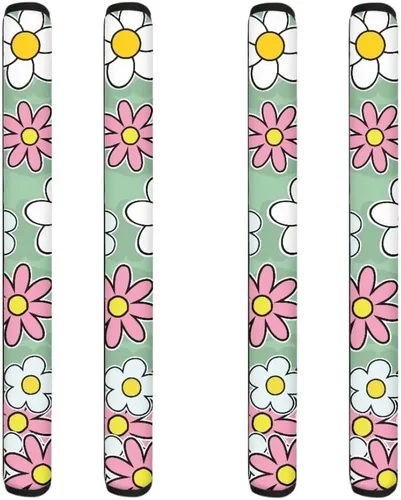 Vista 29 de Coldinair Fundas protectoras antideslizantes para manijas de puerta de refrigerador con estampado de mármol aguamarina, asas de decoración
