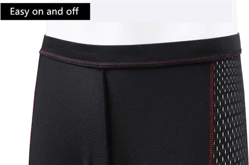 Vista 6 de Alidamo Ropa interior de ciclismo para hombre, transpirable, de secado rápido, acolchado, esponja de gel 4D