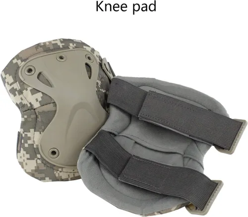 Vista 8 de Almohadillas Protectoras Tácticas de Combate para Rodilla y Codo para Juegos de Paintball CS al Aire Libre, Ciclismo, Seguridad, Equipo
