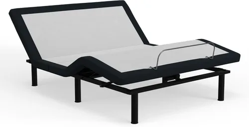 Vista 4 de Blissful Nights E4 Queen - Base ajustable para cama con gravedad cero, motores de masaje, anti ronquidos, carga USB, luz nocturna, control remoto