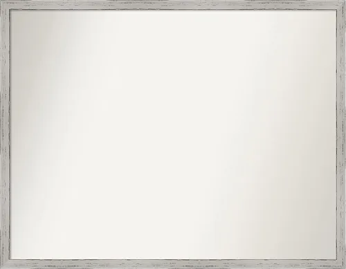 Vista 176 de Amanti Art Espejo de baño blanco para sobre el fregadero, 22 x 45 pulgadas, espejo de tocador rectangular blanco Lucie, marco de madera moderno
