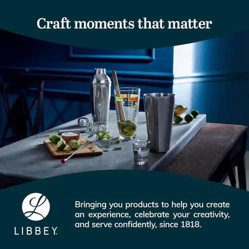 Vista 6 de Libbey Mixology Set de cóctel de 9 piezas