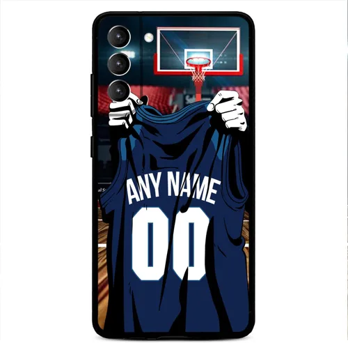 Vista 7 de Nombre y número personalizados – Atlanta Basketball Jersey – Funda de silicona líquida para Samsung Galaxy S26 S25 S24 S23 S22 S21 Plus S20 + Ultre