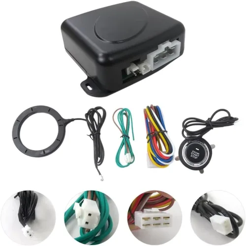 Vista 2 de Arrancador automático del interruptor del motor de encendido del botón de encendido del motor de 12V del coche