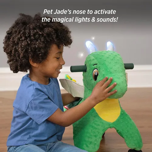 Vista 6 de Radio Flyer Juguete de Montar de Peluche para Niños Pequeños – Juguete de Montar Rodante Suave y Acolchado para Niños de 1–3 Años, Juguete de Empuje