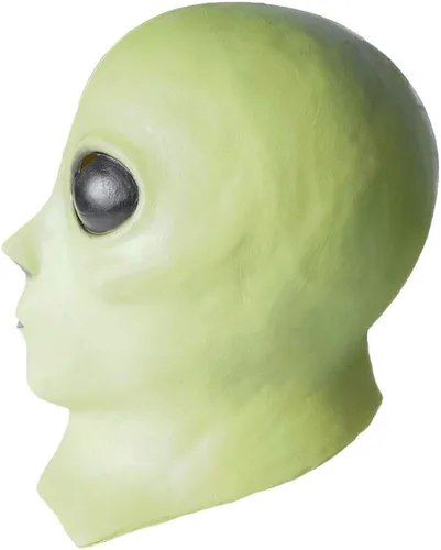 Vista 2 de EraSpooky Alien Máscara de Halloween Cabeza Completa de Látex