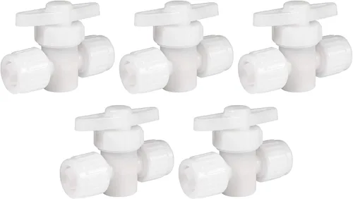 Vista 8 de RecPro Hardware de fontanería RV 06880 Válvula de parada de 2 vías tipo compresión de 1/2" Accesorio de cierre Accesorios