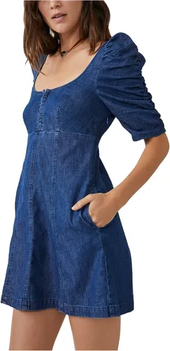 Vista 3 de Free People Cheyenne Denim Mini Dress