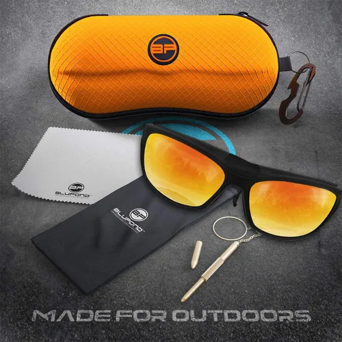 Vista 6 de BLUPOND Polarized Sports Sunglasses for Men - TR90 Unbreakable Frames for Golf Cycling Driving - Scout