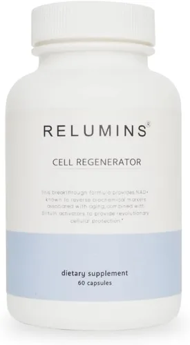 Vista 11 de Relumins Suplemento Age Defense NAD+ con NADH, CoQ10, glutatión, resveratrol, fisetina, curcumina y EGCG - Suplemento de apoyo antioxidante - 60