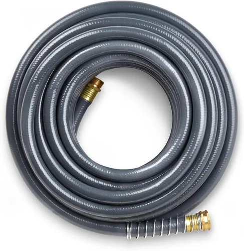 Vista 3 de Manguera Gilmour Flexogen 10058050, de 8 capas, 58 pulgadas por 50 pies, gris, Negro