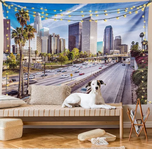 Vista 173 de Ambesonne Tapiz de arte afro, hombre negro fuerte con una corona de trazos impresión de pintura moderna, decoración de tela para colgar en la pared
