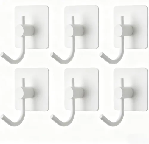 Vista 12 de VAEHOLD - Paquete de 4 ganchos de pared, resistentes, impermeables, de aluminio para colgar abrigos, sombreros, llaves, ropa, gancho de pared