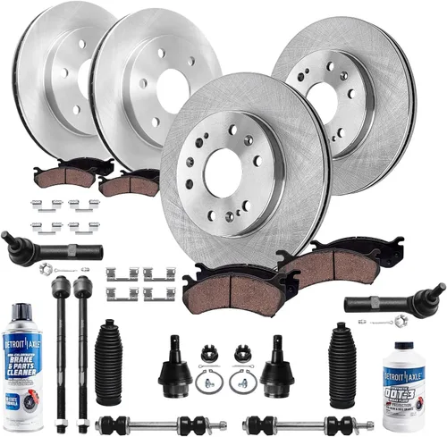 Vista 93 de Detroit Axle - Rotores de freno para Ford Mustang 2015 2016 2017 2018 2019 2020 2021 2022 2023 Rotores de freno de disco 2016 2017 2018 2019
