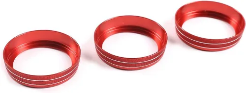 Vista 9 de Anillos de ajuste de aire acondicionado trasero para Land Rover Defender 110 2020 accesorios de coche (rojo)