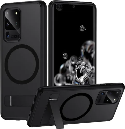 Vista 8 de TIANNIUKE Funda magnética para Samsung Galaxy Note 10 Plus, translúcida mate antihuellas, compatible con MagSafe, ajuste delgado, a prueba de Negro