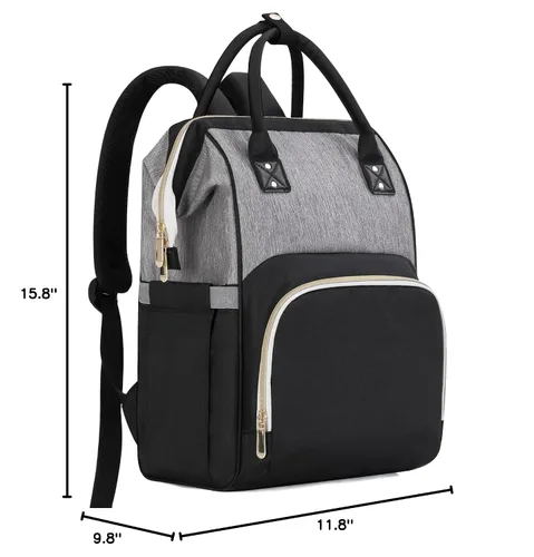 Vista 7 de Mochila para pañales Femuar, multifuncional, para maternidad, bolsa de pañales para bebés, de gran capacidad, para niñas y niños, mochila de viaje