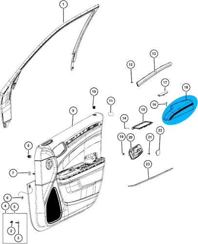 Vista 5 de NHILES Apoyabrazos para lado del conductor izquierdo y lado del pasajero derecho de la puerta delantera Compatible con Chrysler 300 Dodge Charger