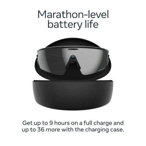 Vista 6 de Meta Oakley Vanguard Smart AI Glasses Black, Prizm Black