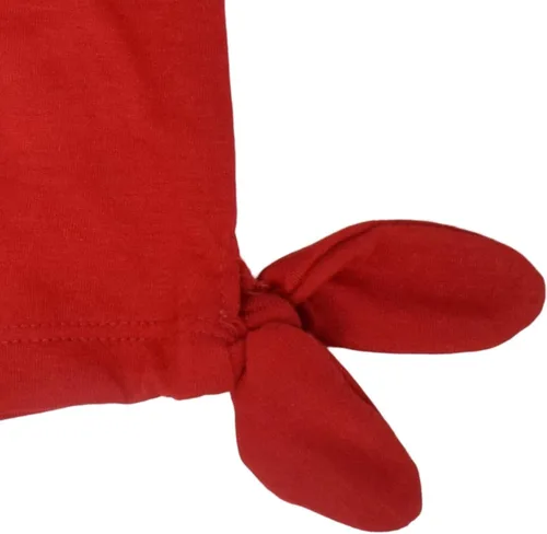 Vista 4 de Disney Minnie Mouse - Conjunto de camiseta floral arcoíris y pantalones cortos de cambray, tallas de bebé a niño grande (12 meses - 14-16)