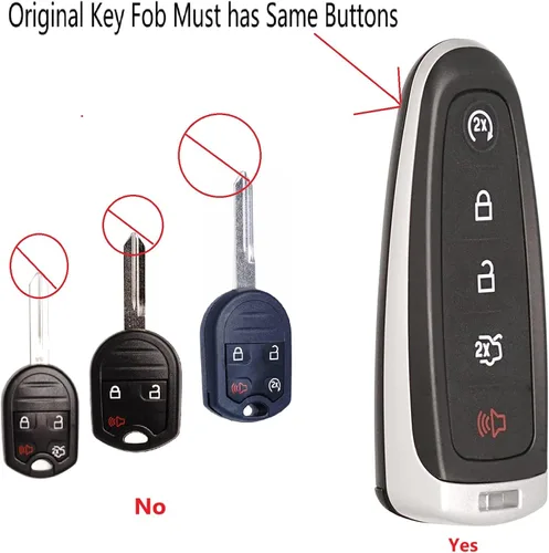 Vista 3 de MechanMagic llave de repuesto para coche inteligente con control remoto de entrada sin llave y arranque remoto compatible con Ford Explorer Edge