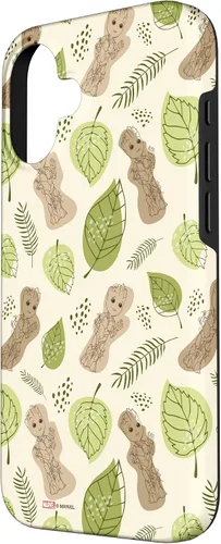 Vista 2 de Funda con diseño de hojas de Groot para iPhone 16 Marvel Studios