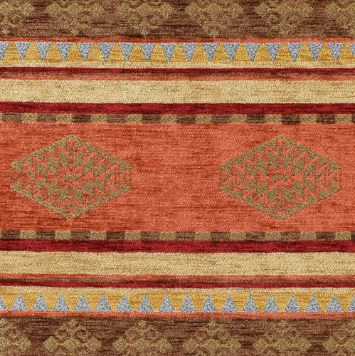 Vista 3 de The Yard Meter - Tapiz de tela con patrón Kilim bohemio tribal del suroeste, turco, marroquí, mexicano, étnico mexicano (1 yarda (55 x 36 pulgadas)