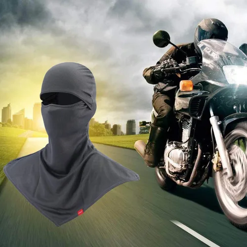 Vista 2 de AIWOLU Pasamontañas para protección solar transpirable cuello largo para hombre