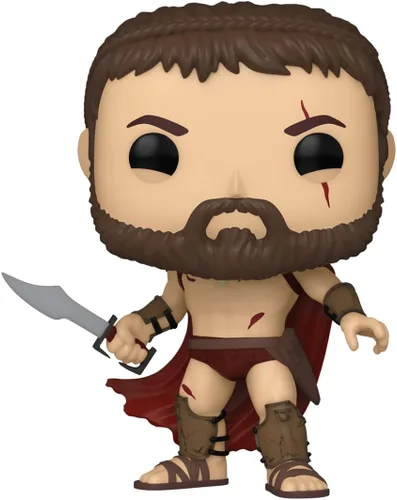Vista 2 de Funko Pop! Movies: 300- Leonidas - Bloody - 300 The Movie - Figura de vinilo coleccionable - Idea de regalo - Producto oficial - para niños