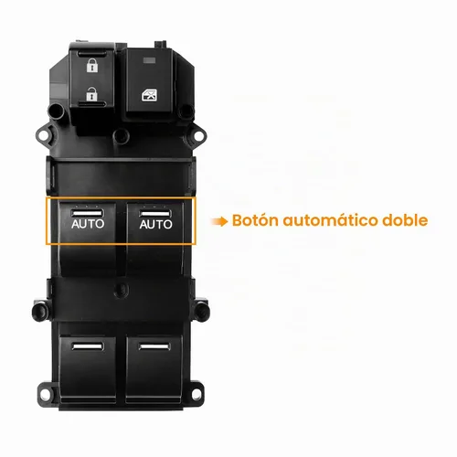 Vista 5 de Interruptor maestro de ventana eléctrica del lado del conductor con botón automático doble Compatible con Honda Accord EX EXL 2.4L 3.5L 2008-2012