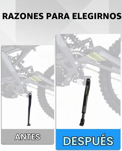 Vista 4 de JFG RACING Edirt Bike - Soporte ajustable para Surron Light Bee X/Eride Pro Negro