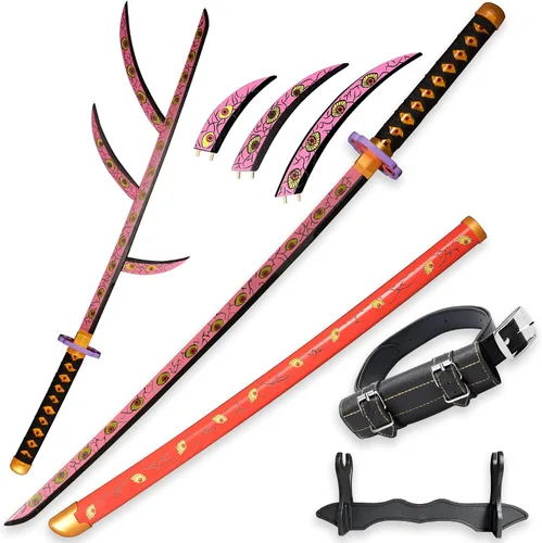 Vista 16 de SV Anime Demon Slayer Sword Katana 41 Inch Decorative Collectible Gift Cosplay Sword，Various Styles Available