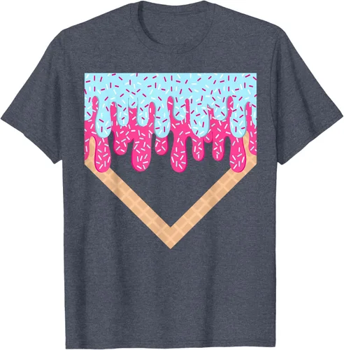 Vista 88 de Baseball Drip Boys Home Plate Ice Cream Sport Players & Fans Camiseta