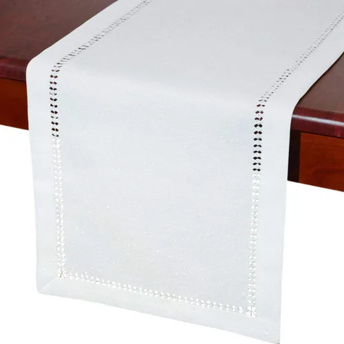Vista 7 de Grelucgo Servilletas de mesa de comedor con dobladillo a mano para Halloween, hilo plateado entrelazado (negro, 4 servilletas de 18 x 18 pulgadas)